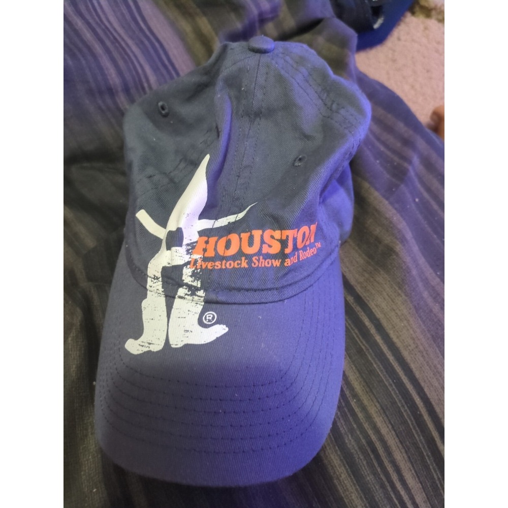 Houston Livestock Show and Rodeo Hat Cap Adjustable Gray A99